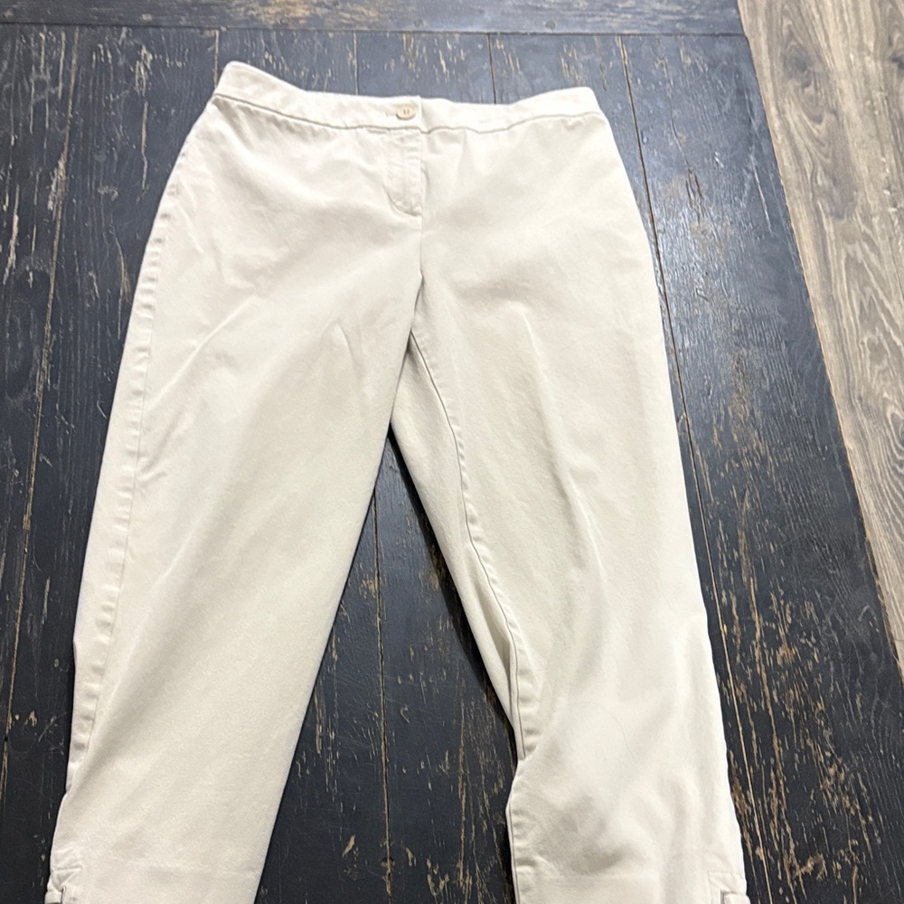 Talbots white trousers